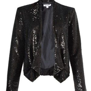 BB Dakota Black Sequin Shimmer event Blazer